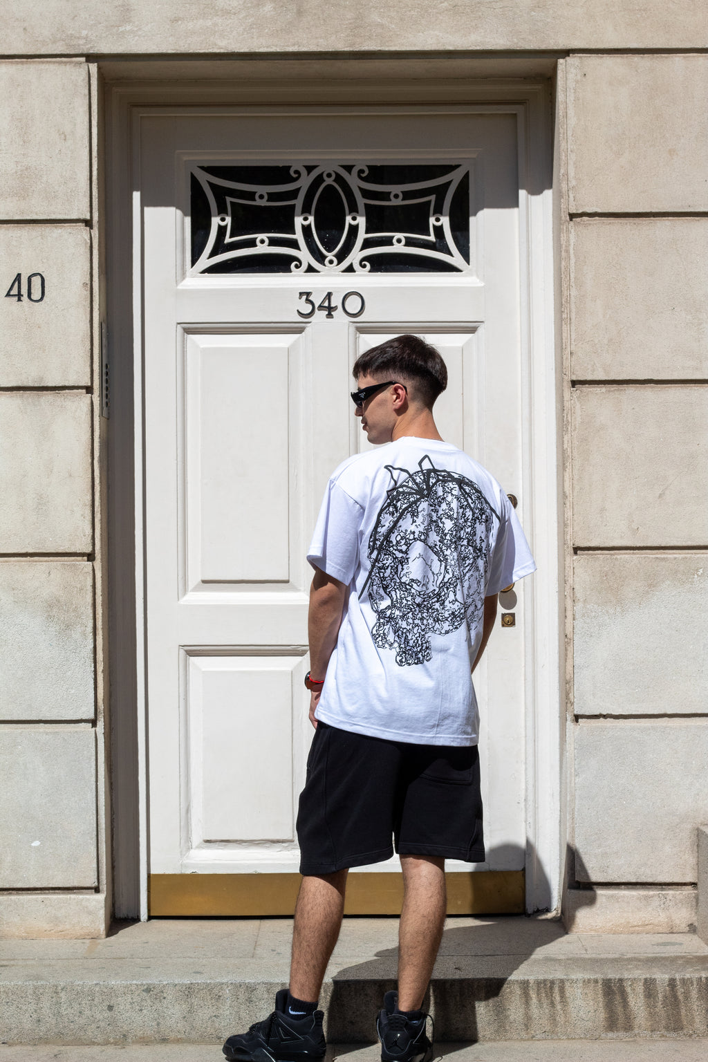 Polera "Skeleton White"